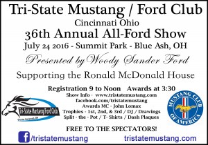 Tri-State Mustang/Ford-Club 2016 36th Annual All Ford Show